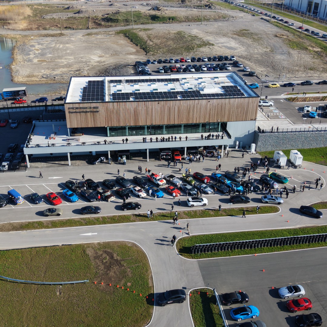 Drone car event shot